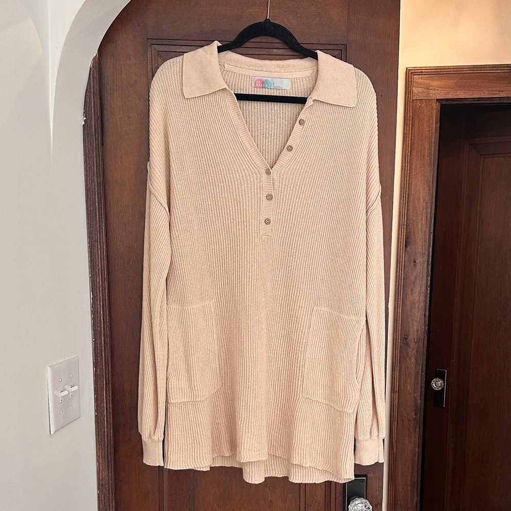 Free People Cream Sweater